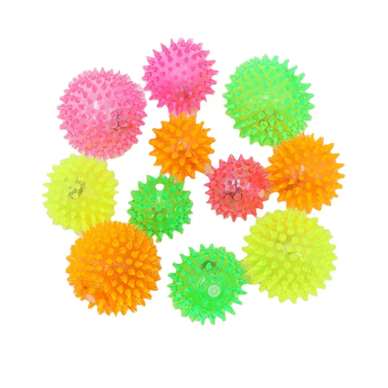 Brinquedo Bola brilhante e divertida com pilha Leleo Pets