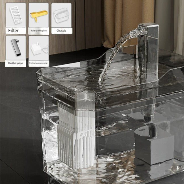 Filtro de água automático circulante com capacidade de 1,5L - Leleo Pets