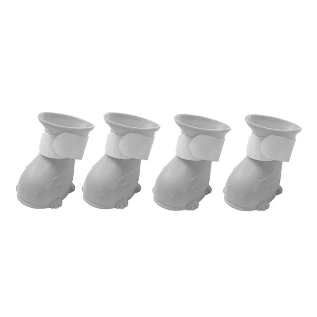 Botinha anti derrapante de silicone impermeável Leleo Pets