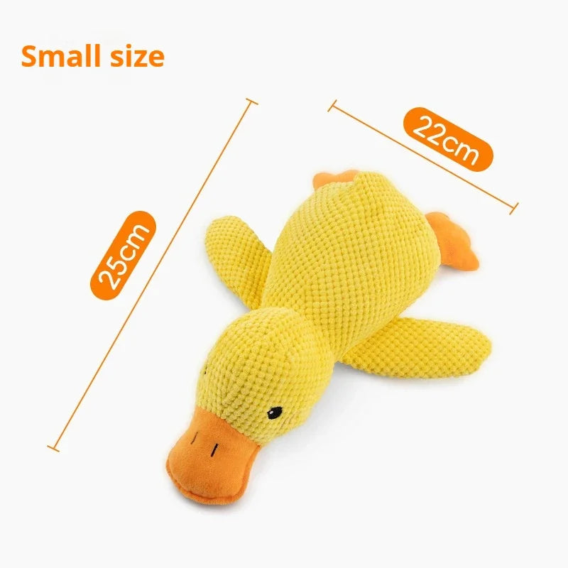 Brinquedo Patinho Fofo Interativo Resistente com Som Leleo Pets