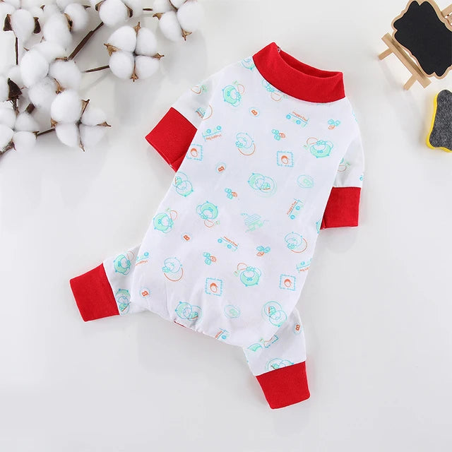 Pijaminha quentinho de algodão fofo Leleo Pets