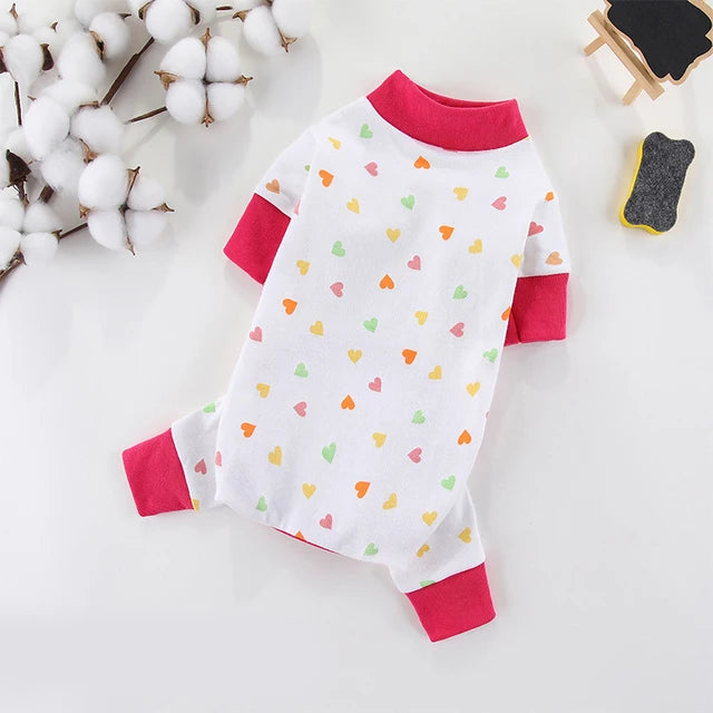 Pijaminha quentinho de algodão fofo Leleo Pets