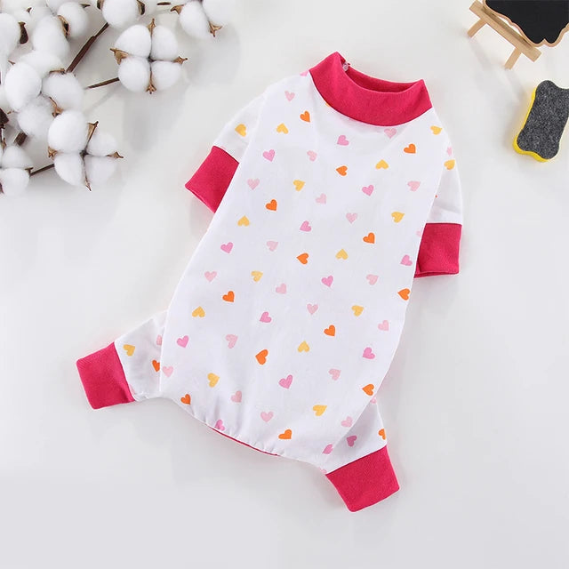Pijaminha quentinho de algodão fofo Leleo Pets