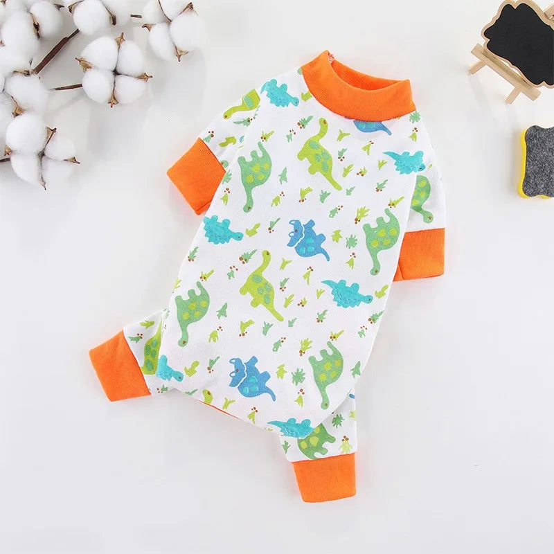 Pijaminha quentinho de algodão fofo Leleo Pets