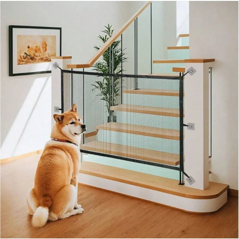 portão retrátil de malha Leleo Pets