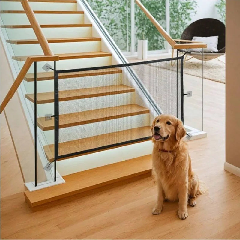 portão retrátil de malha Leleo Pets