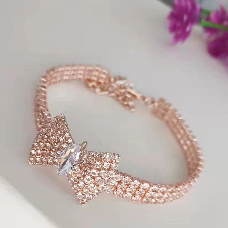 Colar diamente pura elegância gravatinha para seu cachorrino(a) Leleo Pets