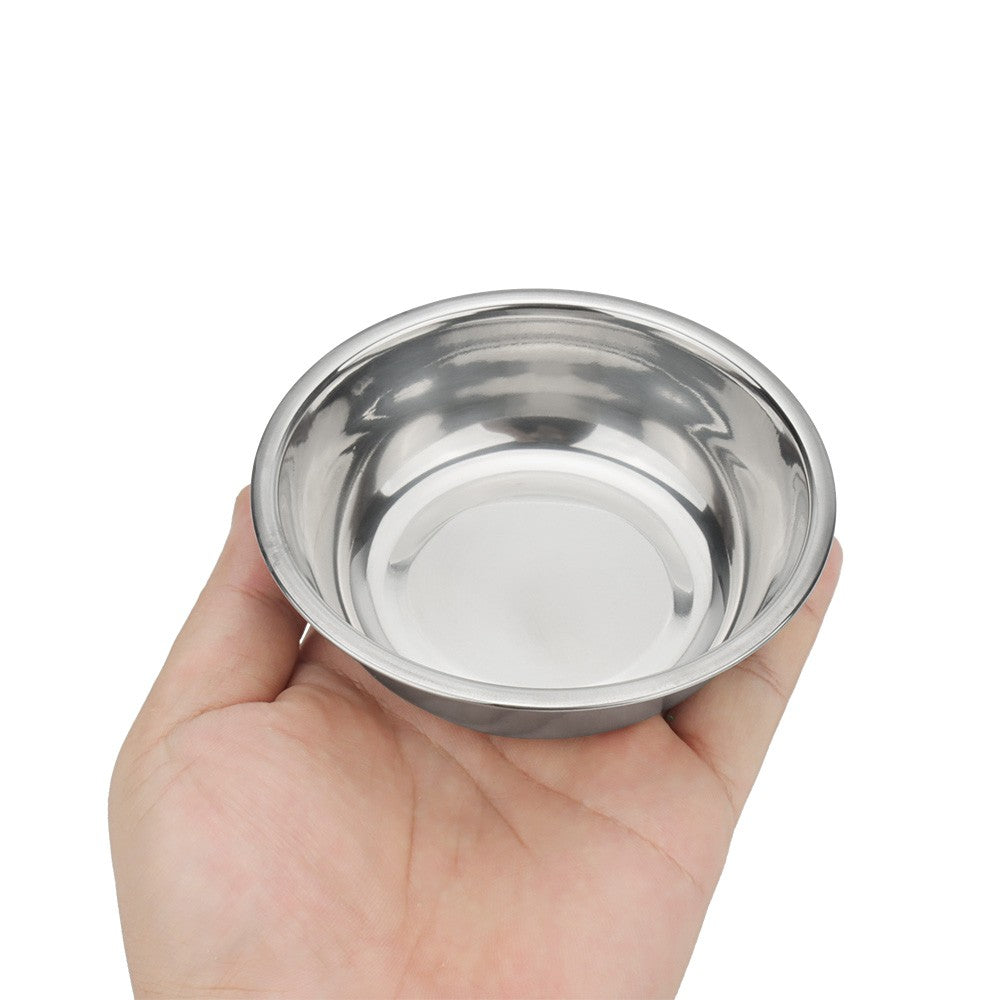 Tigela de aço inoxidável para alimentação - Leleo Pets