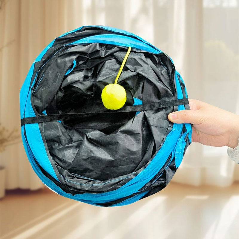 Brinquedo três maneiras de jogar - túnel cubos desmontáveis - Leleo Pets