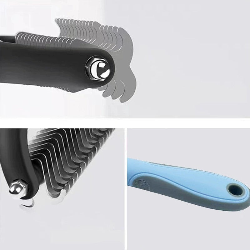 Removedor de pelos de aço inoxidável prático e eficiente - Leleo Pets