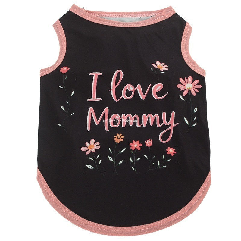 Coletinho regata com diversas estampas de amor e carinho a escolha - Leleo Pets