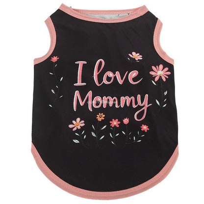 Coletinho regata com diversas estampas de amor e carinho a escolha - Leleo Pets