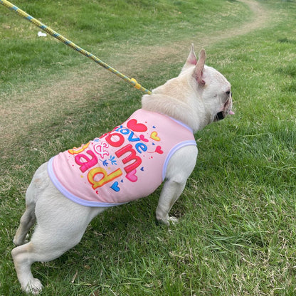 Coletinho regata com diversas estampas de amor e carinho a escolha - Leleo Pets