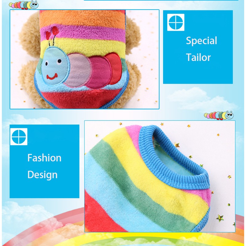 Roupinha fofa inverno para cães pequenos e gatos Leleo Pets