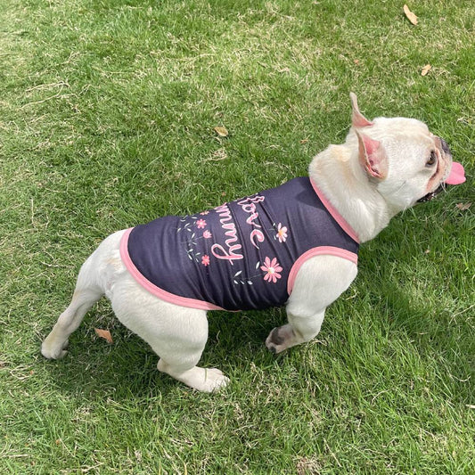 Coletinho regata com diversas estampas de amor e carinho a escolha - Leleo Pets