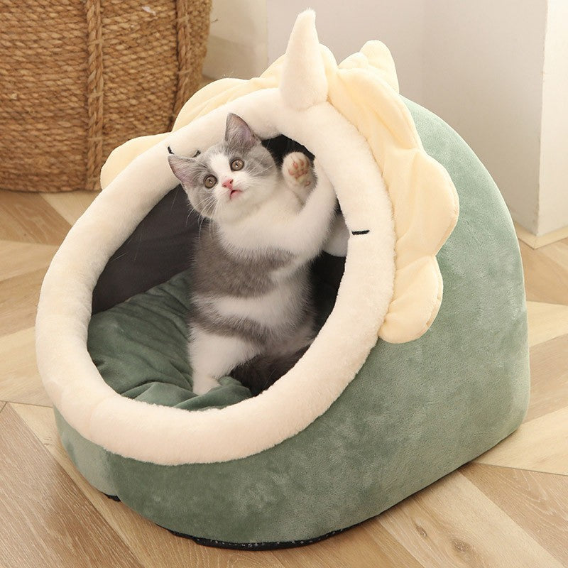 Cama de gato para dormir Bom Soninho - Dobrável - Lavável - Leleo Pets