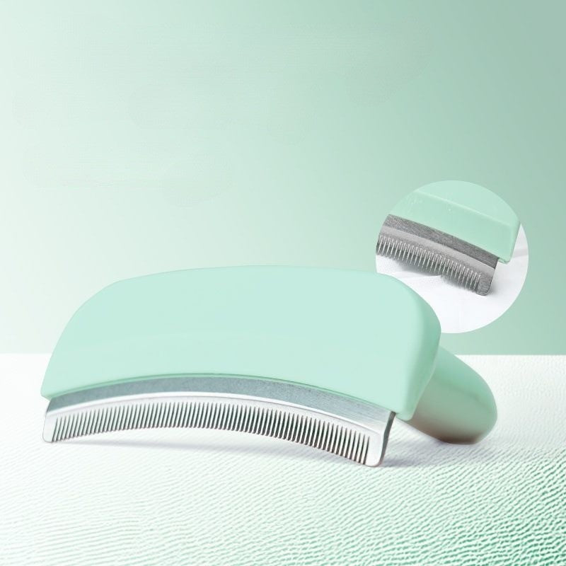 Depilação mais fino pequeno pente de dupla finalidade - Leleo Pets