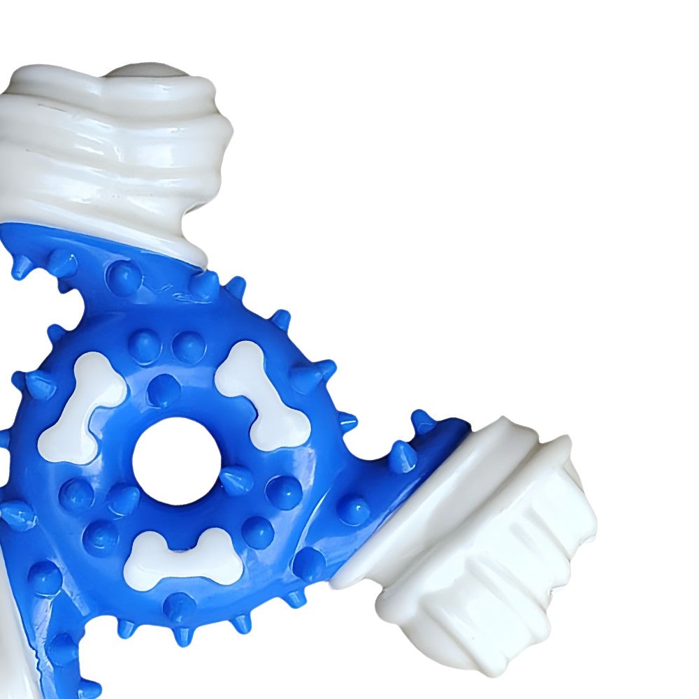 Brinquedo mordedor de osso de nylon revestido de TPR - Leleo Pets