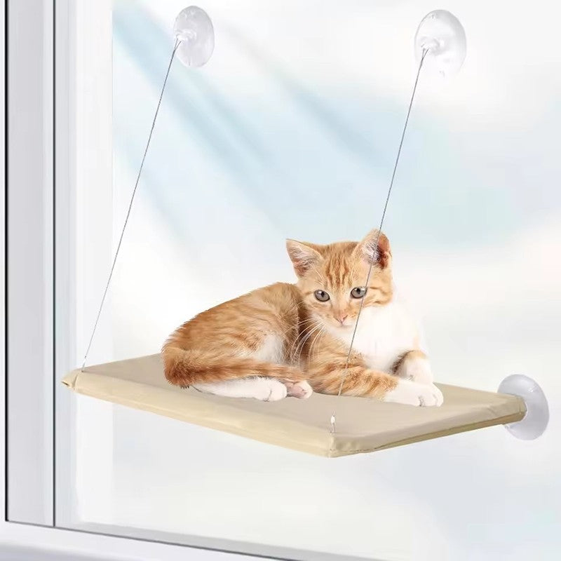 Rede macia preta montada com segurança muito prática - Leleo Pets