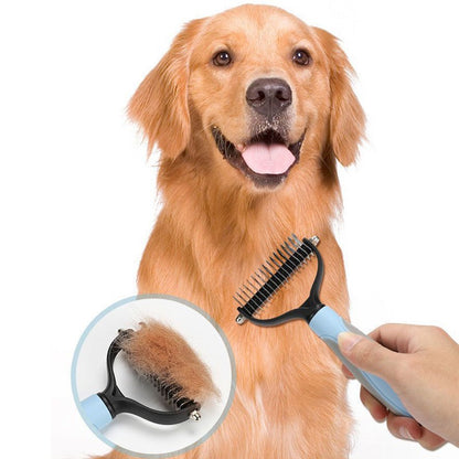 Removedor de pelos de aço inoxidável prático e eficiente - Leleo Pets