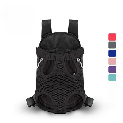 Mochila portátil ombro duplo respirável - Leleo Pets