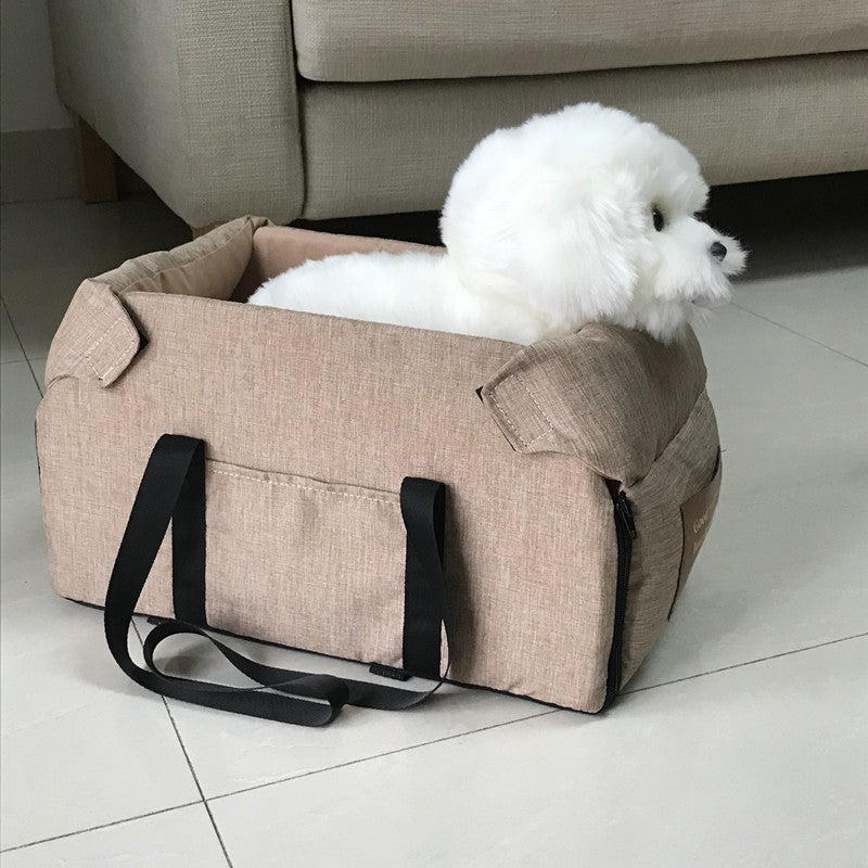Cama para usar em assento de carro portátil e prática - Leleo Pets