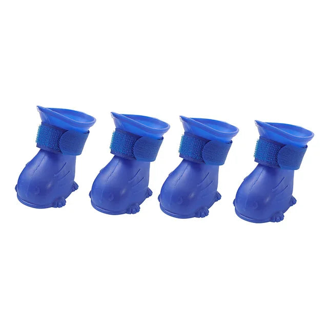 Botinha anti derrapante de silicone impermeável Leleo Pets