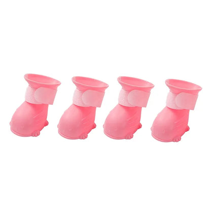 Botinha anti derrapante de silicone impermeável Leleo Pets