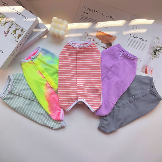 Macacão respirável e fofinho com diversas opções a escolha - Leleo Pets