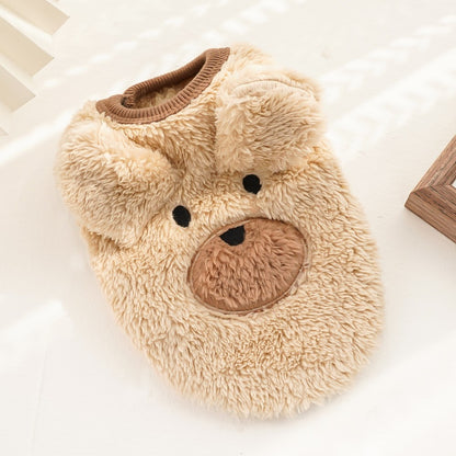 Roupinha fofa inverno para cães pequenos e gatos Leleo Pets