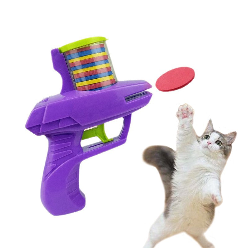 Brinquedo de Pistola emparelhado com 15 discos voadores - Leleo Pets