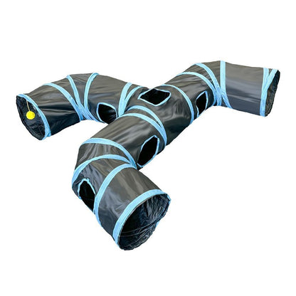 Brinquedo três maneiras de jogar - túnel cubos desmontáveis - Leleo Pets