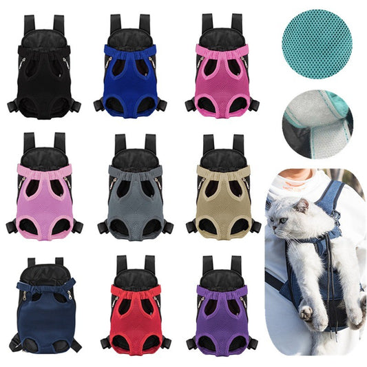 Mochila portátil ombro duplo respirável - Leleo Pets
