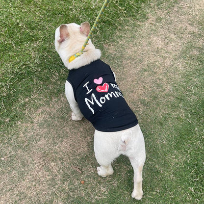 Coletinho regata com diversas estampas de amor e carinho a escolha - Leleo Pets