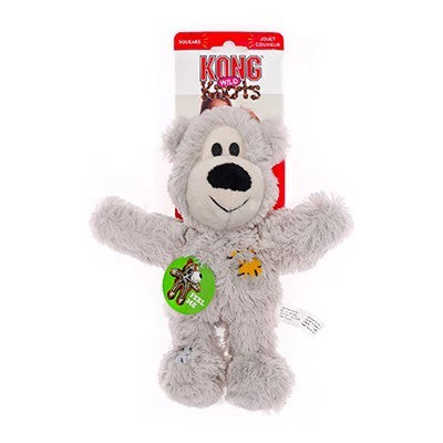 Brinquedo pelúcia KONG com som e corda interna para mastigar - Leleo Pets