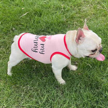 Coletinho regata com diversas estampas de amor e carinho a escolha - Leleo Pets