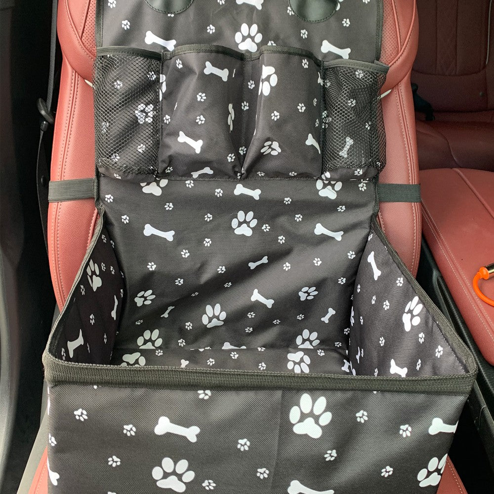 Assento de carro com bolsos de armazenamento eficiente e prático - Leleo Pets