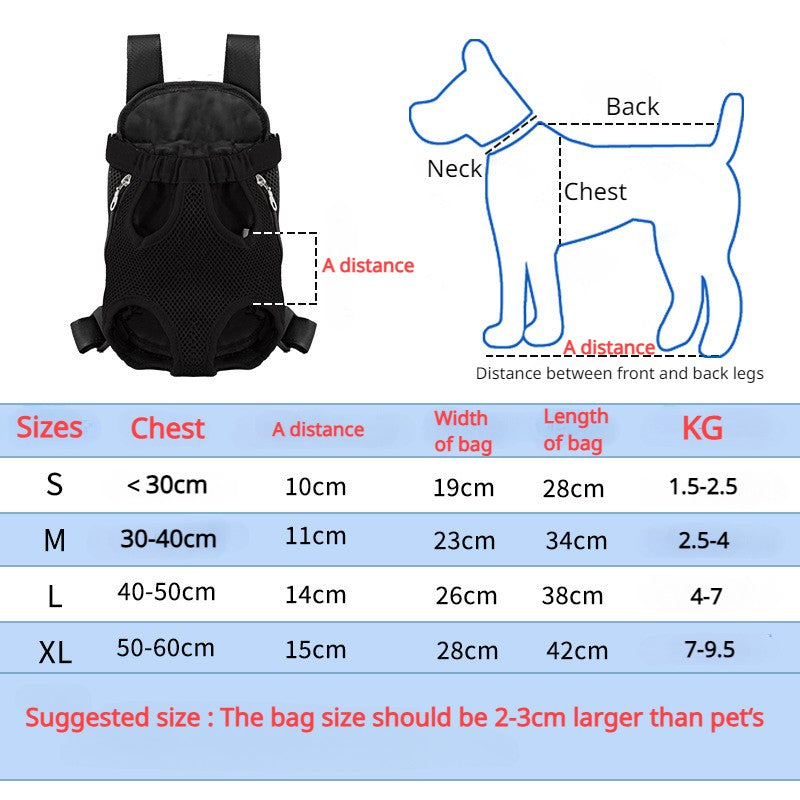 Mochila portátil ombro duplo respirável - Leleo Pets