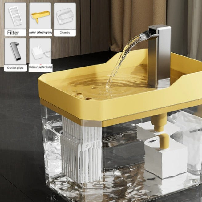 Filtro de água automático circulante com capacidade de 1,5L - Leleo Pets