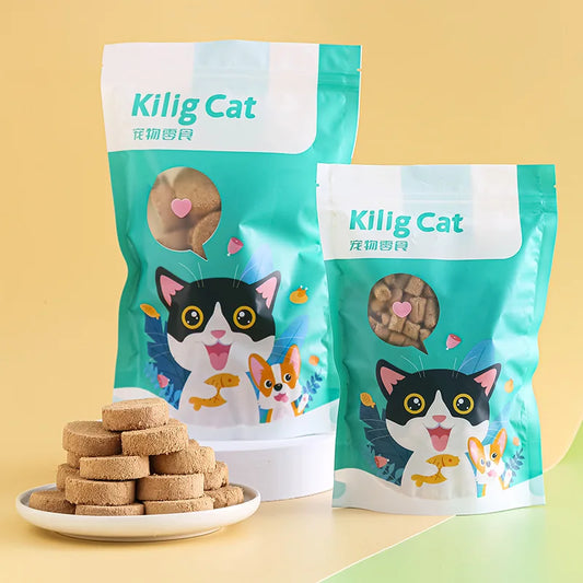 Bolo de carne de osso liofilizado para seu gatinho Leleo Pets