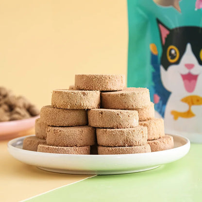 Bolo de carne de osso liofilizado para seu gatinho Leleo Pets