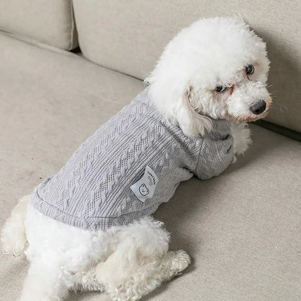 Suéterzinho macio para atividades ao ar livre quentinho Leleo Pets