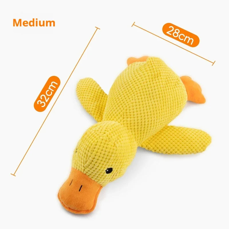 Brinquedo Patinho Fofo Interativo Resistente com Som Leleo Pets