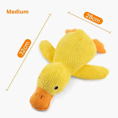 Brinquedo Patinho Fofo Interativo Resistente com Som Leleo Pets