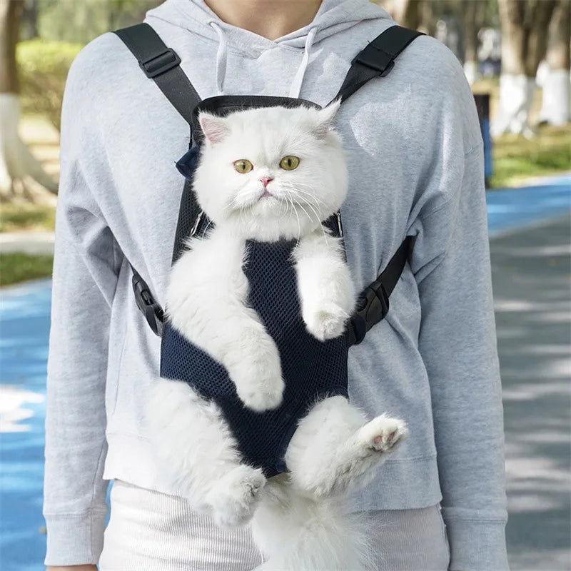 Mochila transportadora Bolsa frontal dupla respirável Leleo Pets