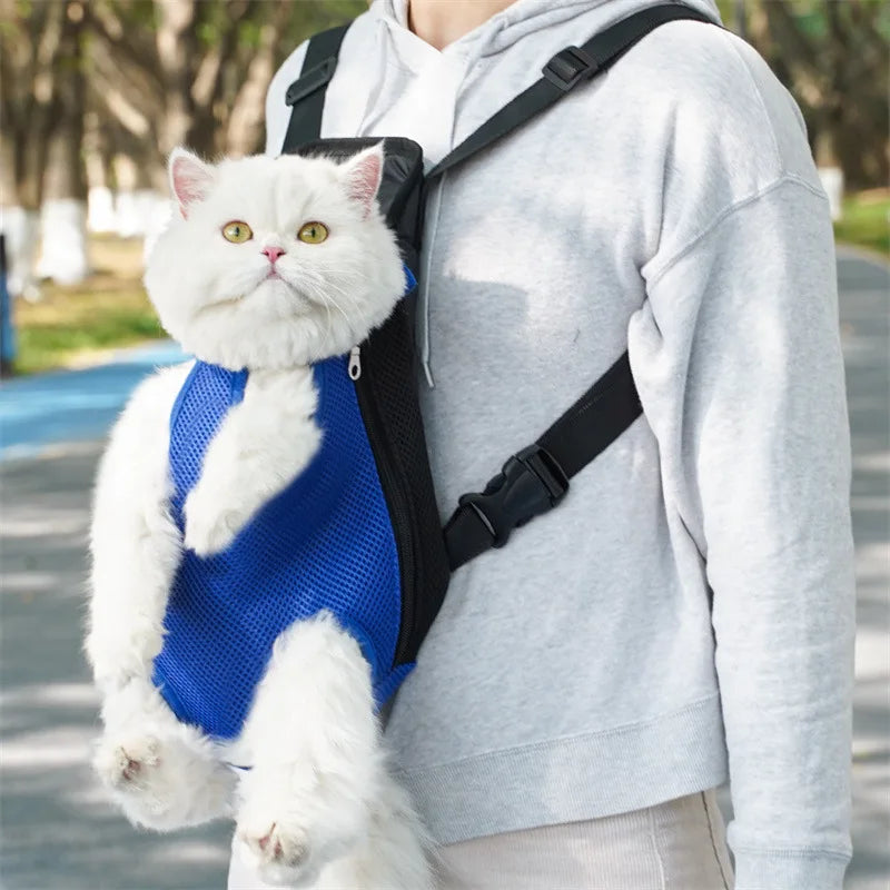 Mochila transportadora Bolsa frontal dupla respirável Leleo Pets