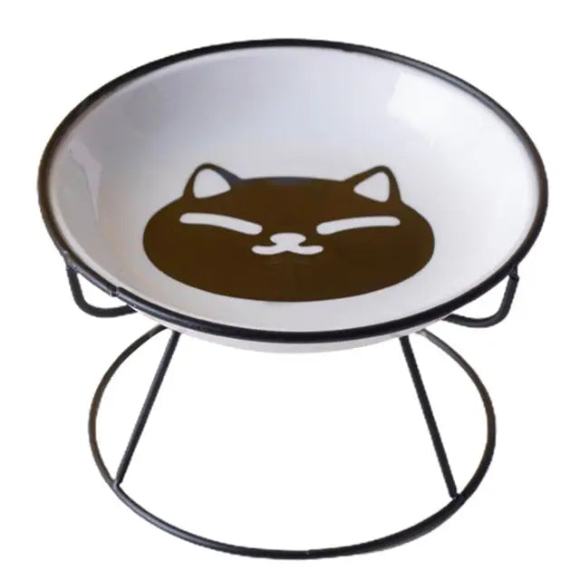 Comedouro Tigelinha Cerâmica Fofa Leleo Pets