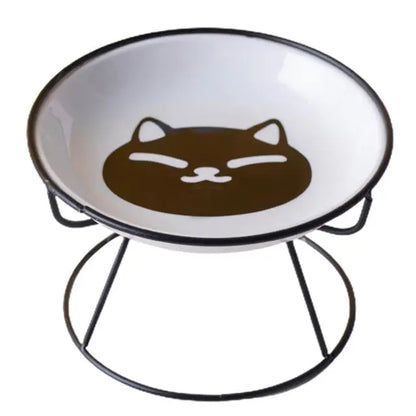 Comedouro Tigelinha Cerâmica Fofa Leleo Pets