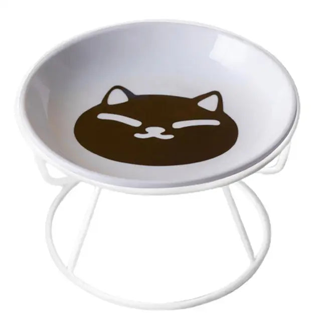 Comedouro Tigelinha Cerâmica Fofa Leleo Pets