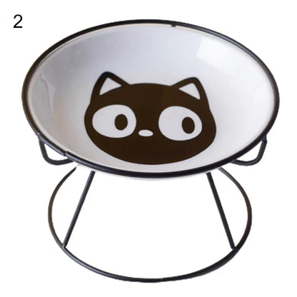 Comedouro Tigelinha Cerâmica Fofa Leleo Pets